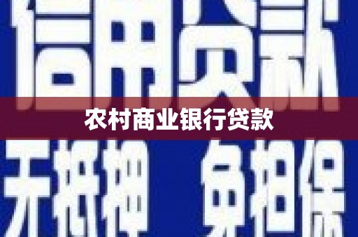 大内农村商业银行贷款