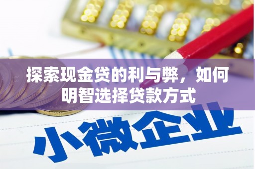 新泰探索现金贷的利与弊，如何明智选择贷款方式