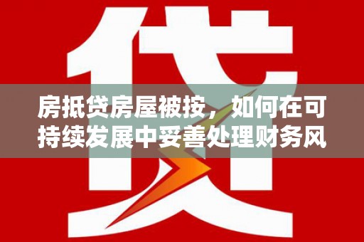 长丰房抵贷房屋被按，如何在可持续发展中妥善处理财务风险？